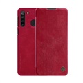 Husă Flip Samsung Galaxy A21 - Nillkin Qin - Roșu