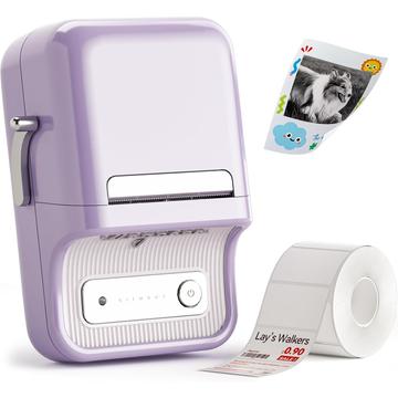 Niimbot B21 Pro Imprimantă inteligentă de etichete - 300DPI - Violet