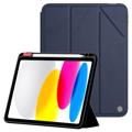 Husă Folio Smart iPad (2022) - Nillkin Bevel - Albastru / Transparent