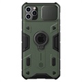 Husă Hibrid iPhone 11 Pro Max - Nillkin CamShield Armor - Verde Închis