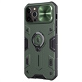 Husă Hibrid iPhone 12/12 Pro - Nillkin CamShield Armor - Verde