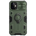 Husă Hibrid iPhone 12 Mini - Nillkin CamShield Armor - Verde