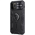 Husă Hibrid iPhone 12 Pro Max - Nillkin CamShield Armor - Negru