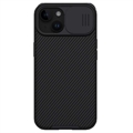 Husă Hibrid iPhone 15 Plus - Nillkin CamShield Pro - Negru