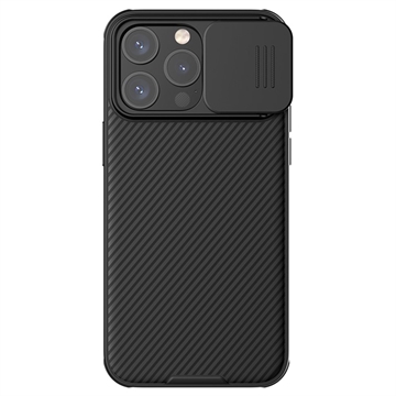 Husă Hibrid iPhone 15 Pro Max - Nillkin CamShield Pro - Negru