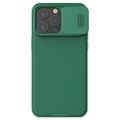 Husă Hibrid iPhone 15 Pro Max - Nillkin CamShield Pro - Verde