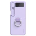 Husă din Silicon Samsung Galaxy Z Flip4 - Nillkin CamShield Silky - Violet
