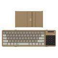 Tastatură Bluetooth pliabilă Nillkin Cube Pocket cu touchpad - Khaki
