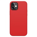 Husă Silicon Lichid iPhone 12 mini - Nillkin Flex Pure - Roșu