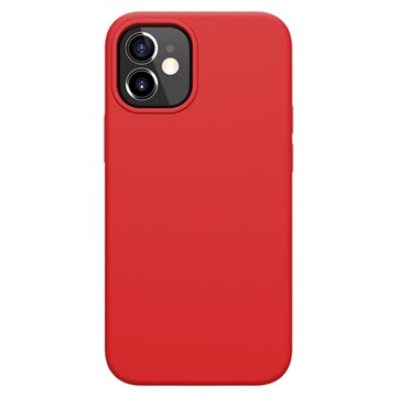 Husă Silicon Lichid iPhone 12 mini - Nillkin Flex Pure - Roșu