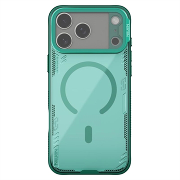 Husă magnetică iPhone 17 Pro Max Nillkin IceBlade Prop - compatibilă cu MagSafe, capac cu lentilă glisantă - verde