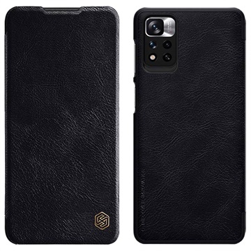 Husă Flip Xiaomi Redmi Note 11T 5G/Poco M4 Pro 5G - Nillkin Qin - Negro