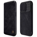 Husă Flip iPhone 15 Pro Max - Nillkin Qin Pro - Negru