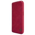Husă Flip iPhone 15 Pro - Nillkin Qin Pro - Roșu