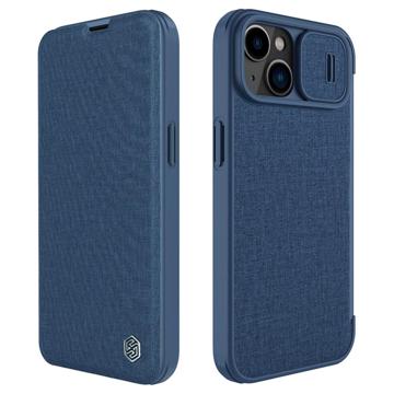 Husă Flip iPhone 14 - Nillkin Qin Pro - Albastru