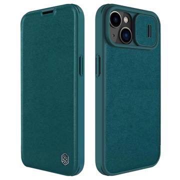 Husă Flip iPhone 14 - Nillkin Qin Pro - Verde