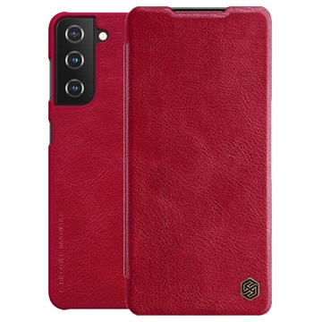 Husă Flip Nillkin Qin - Samsung Galaxy S21+ 5G - Roșu