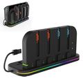 Nintendo Switch 1/2/OLED iPega PG-SW2062 Suport de încărcare și răcire 9 în 1 cu RGB