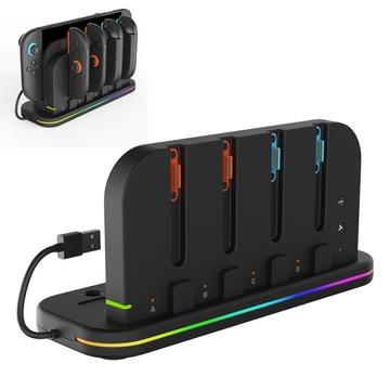 Nintendo Switch 1/2/OLED iPega PG-SW2062 Suport de încărcare și răcire 9 în 1 cu RGB