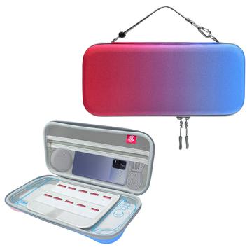 Nintendo Switch 2 JYS JYS-NS2283 Husă de transport EVA cu două compartimente - roșu / albastru
