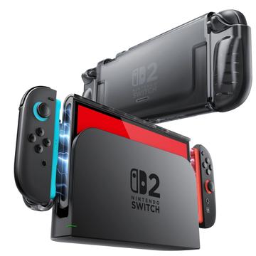 Carcasă de cristal Nintendo Switch 2 Supcase - Negru înghețat