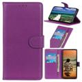 Husă Portofel cu Închidere Magnetică Nokia C2 2nd Edition - Violet