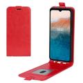 Husă Flip Vertical Nokia C21 Plus - cu Slot de Card - Roșu