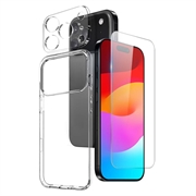 Set de protecție 3 în 1 iPhone 18 Pro Max Northjo - Transparent