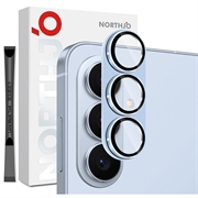 Samsung Galaxy S26 Northjo Protecție completă din metal mat și sticlă temperată pentru obiectivul camerei foto - albastru