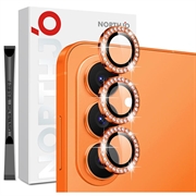 Set de protecții pentru lentila camerei cu cristale Samsung Galaxy S26 Northjo - Portocaliu