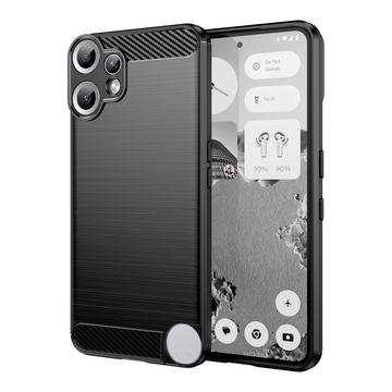 Husă TPU Brushed Nothing CMF Phone 2 Pro - Fibră de Carbon