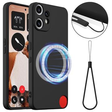 Husă Silicon Liquid Nothing CMF Phone 2 Pro - Compatibila MagSafe - Negru