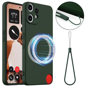 Husă Silicon Liquid  Nothing CMF Phone 2 Pro - Compatibila MagSafe - Verde Închis