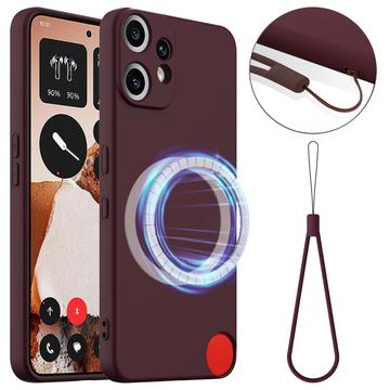 Husă Silicon Liquid Nothing CMF Phone 2 Pro - Compatibila MagSafe - Roșu Vin