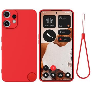 Husă din silicon lichid Nothing CMF Phone 2 Pro cu curea de mana