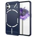 Husă TPU Periată Nothing Phone (1) - Fibră De Carbon