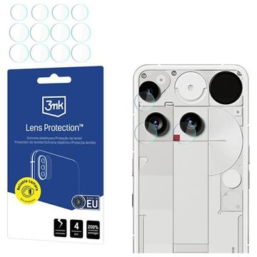 Geam Protecție Obiectiv Cameră Nothing Phone (3) - 3MK Hybrid - 4 Buc.