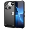 Husă TPU Brushed Nothing Phone (3) - Fibră de Carbon