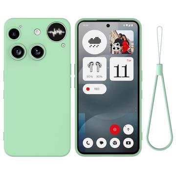 Husă din silicon lichid Nothing Phone (3) cu curea de mana