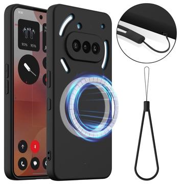 Husă Silicon Liquid Nothing Phone (3a) - Compatibila MagSafe - Negru