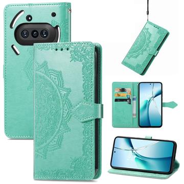 Husă Portofel Nothing Phone (3a) - Mandala - Verde
