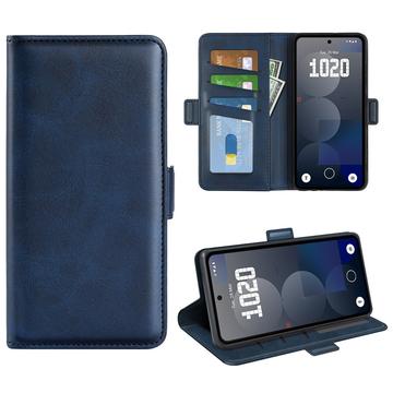 Husa portofel Nothing Phone (3a) Pro cu închidere magnetică - textură vițel