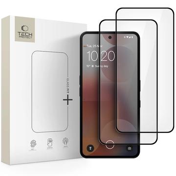 Protector de ecran din sticlă călită Nothing Phone (3a)/(3a) Pro Tech-Protect Glass Fit+ - 2 buc. - Negru