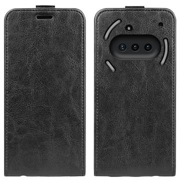 Husă Flip Vertical Nothing Phone (3a) - Slot Card - Negru