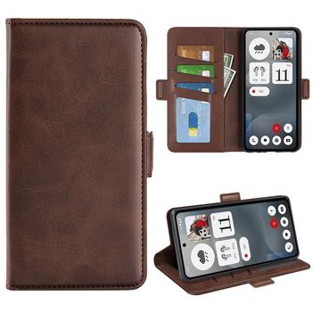 Husa Portofel Nothing Phone (3a) cu închidere magnetică - textură vițel