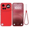 Husă din silicon lichid Nothing Phone (4a) Pro cu curea de mana