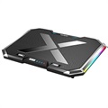 Cooler Laptop Și Stand Birou RGB Nuoxi Q8 - Negru
