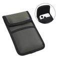 Geantă de talie din nailon cu portcard și carabină, 6.7-7" - verde