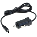 Încărcător Auto OTB cu Cablu Mini USB - 2.4A, 110cm - Negru