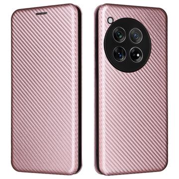 Husă Flip OnePlus 12 - Fibra de Carbon